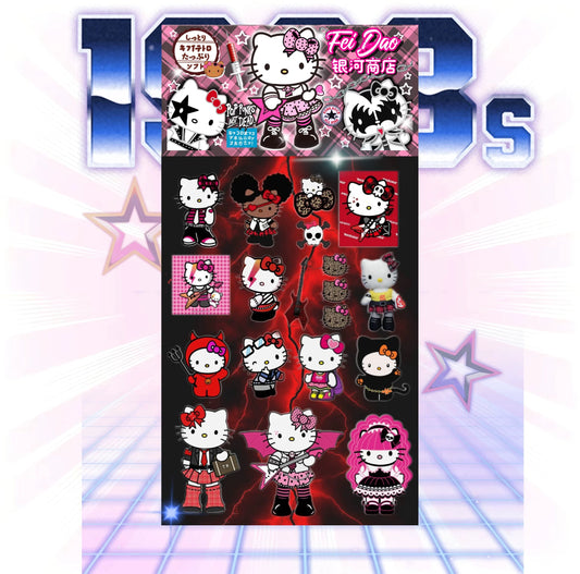 Rock Hello Kitty Cute 3D Dispensing Stickers