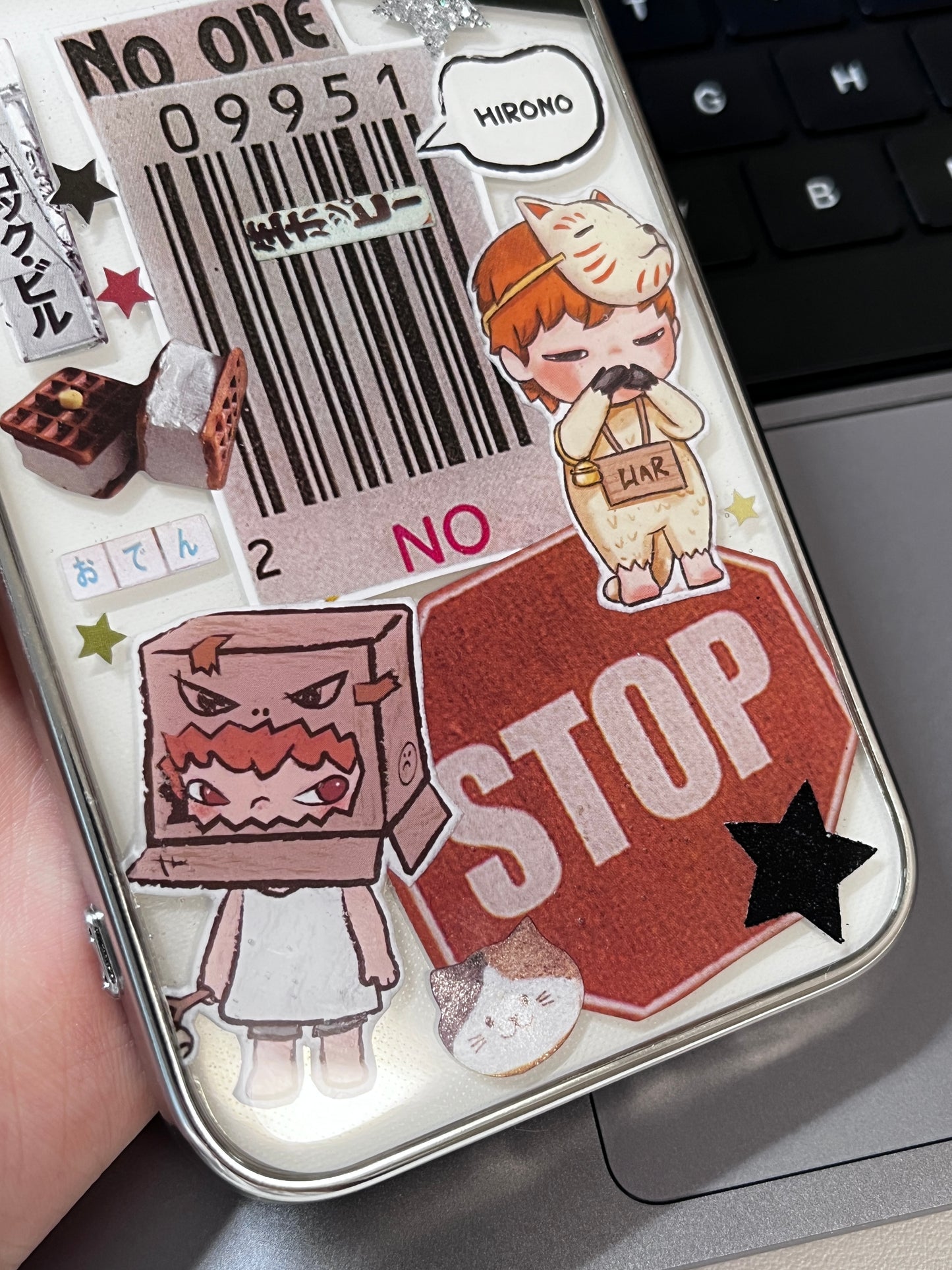 Hirono Handmade Sticker Phone Case Samsung Case