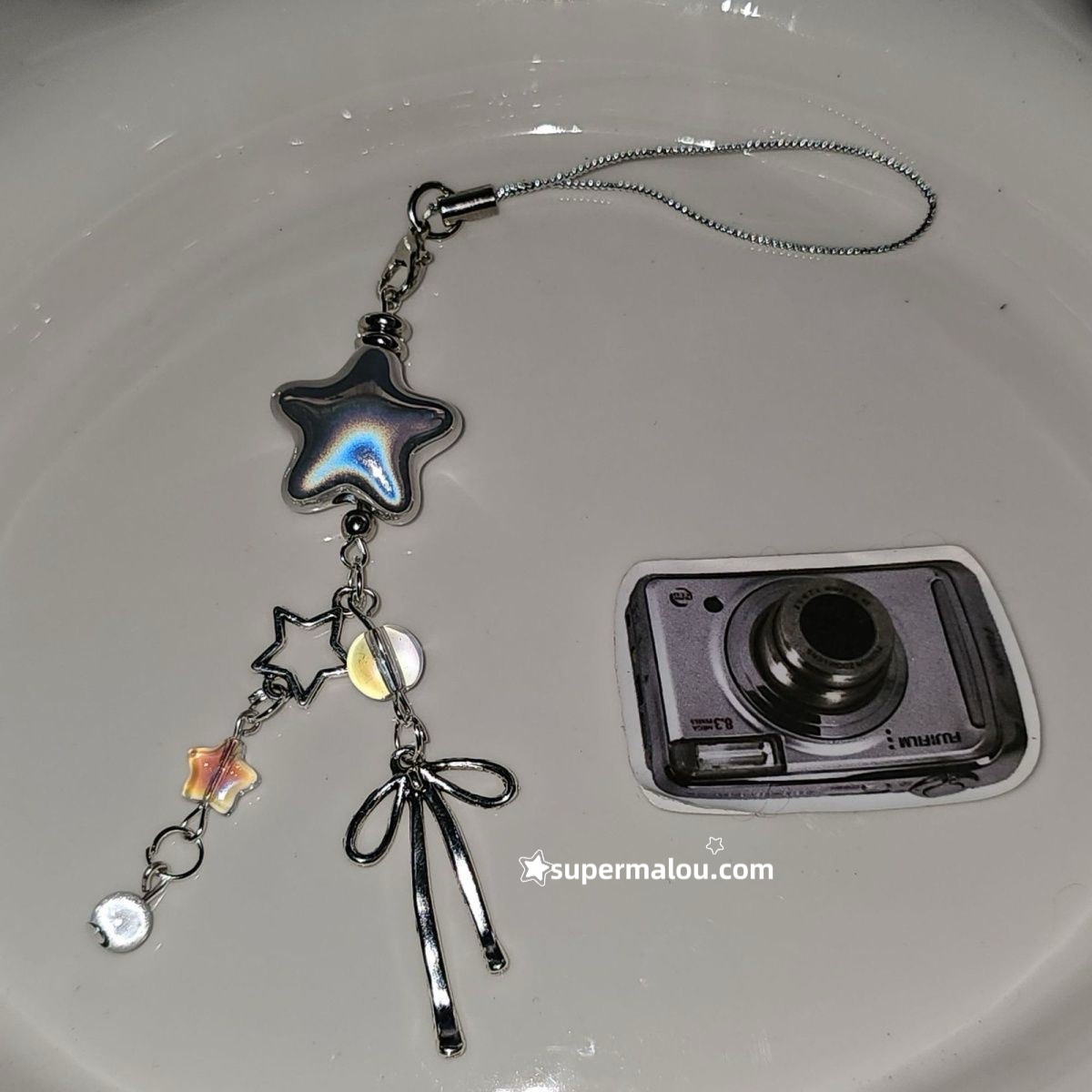 IG Style Silver Star Handmade Pendant Phone Chain