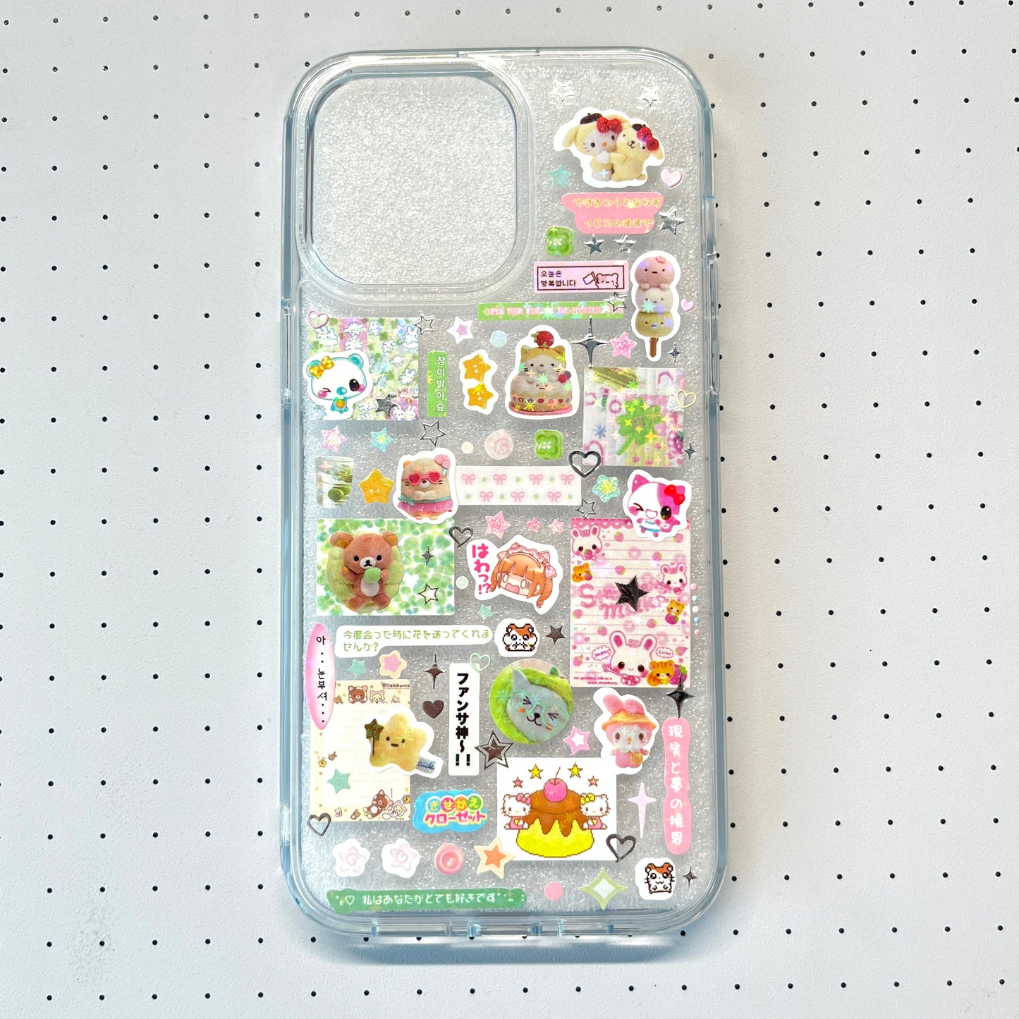 Pink And Green Handmade Dispensing Sticker Phone Case Samsung Case