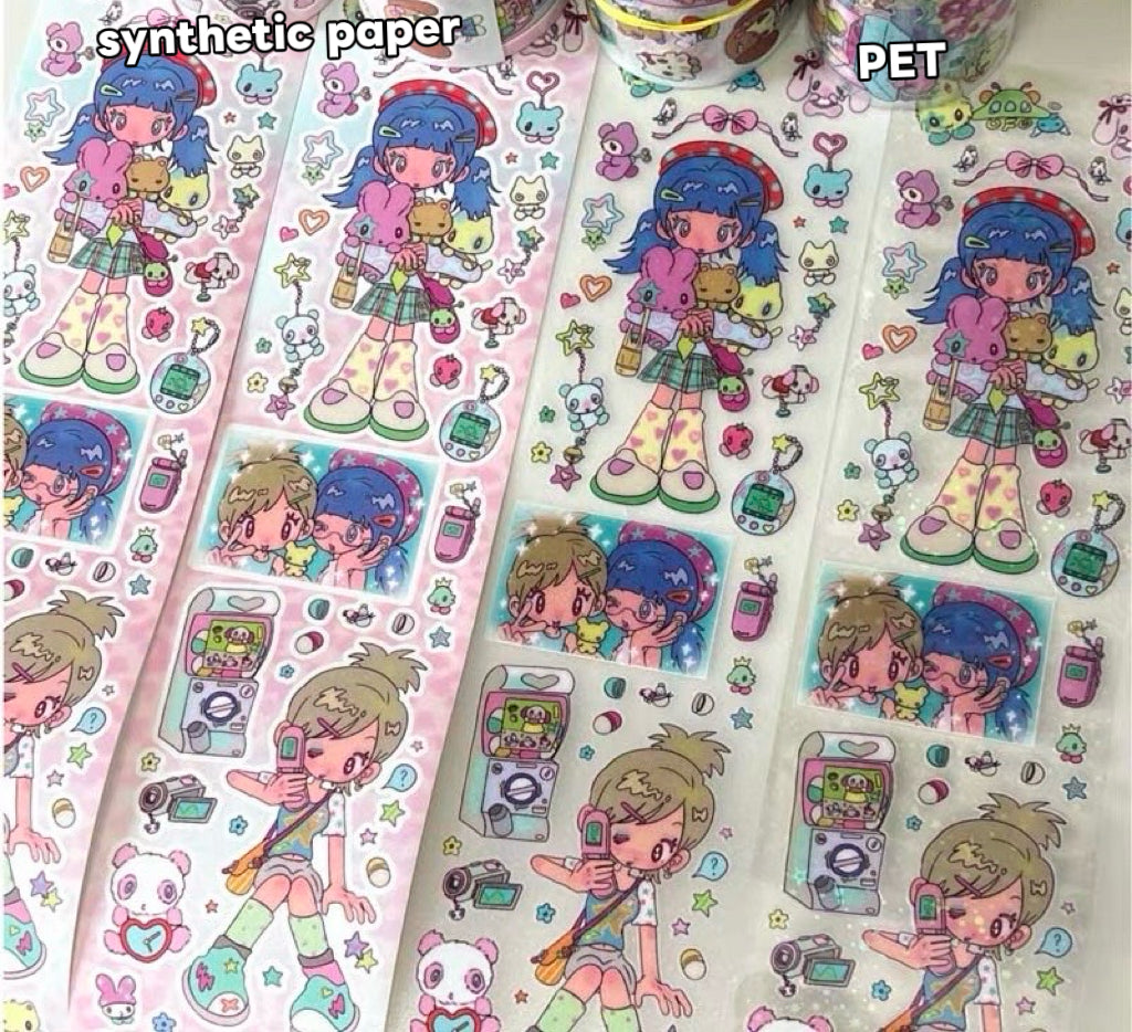 13.78in After School Cool Girl Sticker Roll