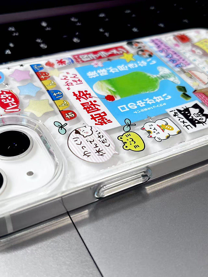 Japanese Retro Food Handmade Sticker Phone Case Samsung Case