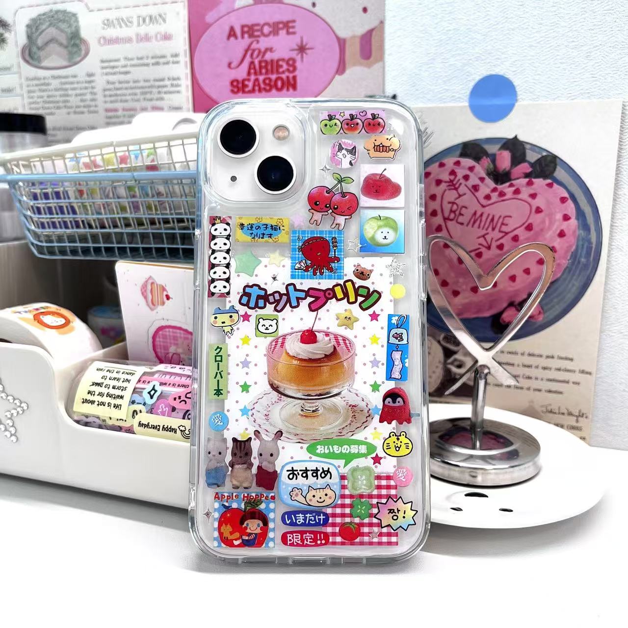 Japanese Retro Food Handmade Sticker Phone Case Samsung Case