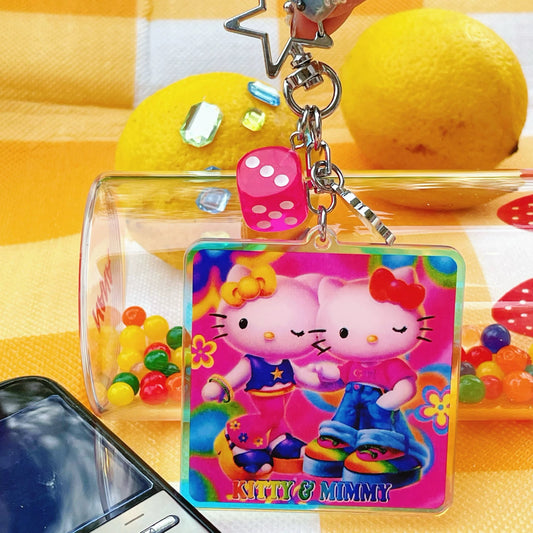 Kitty And Mimmy Spicy Girl Phone Chain Key Chain