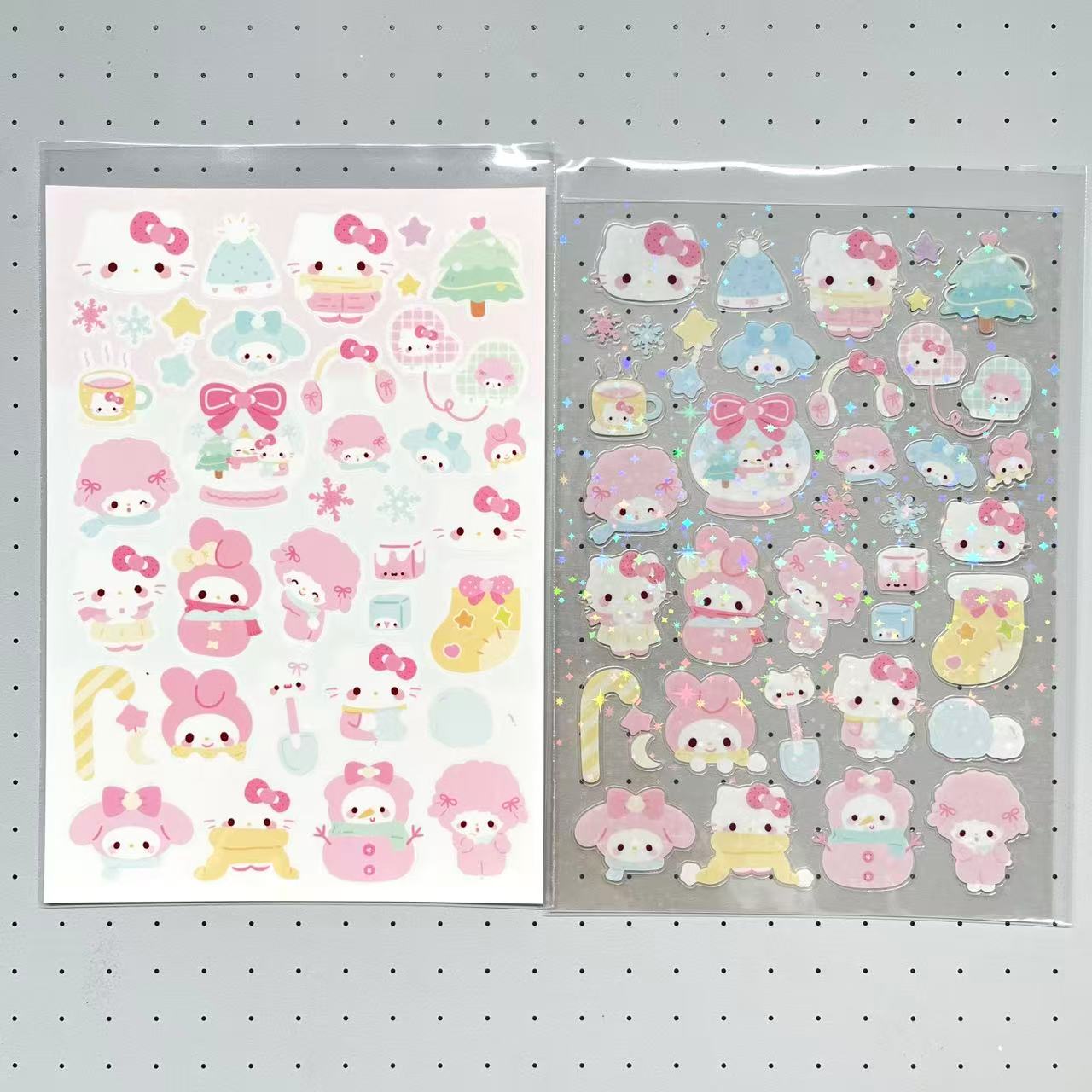 【Limited Edition】Kitty Sugarbunnies Clover Sakura Mikko Laser Stickers