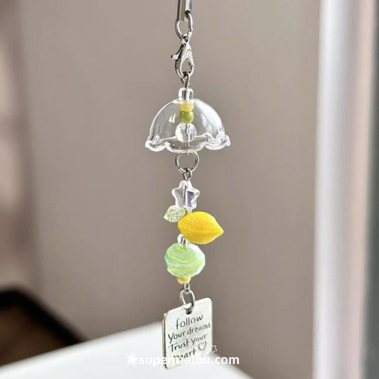Lemon Wind Chime Pendant Phone Chain