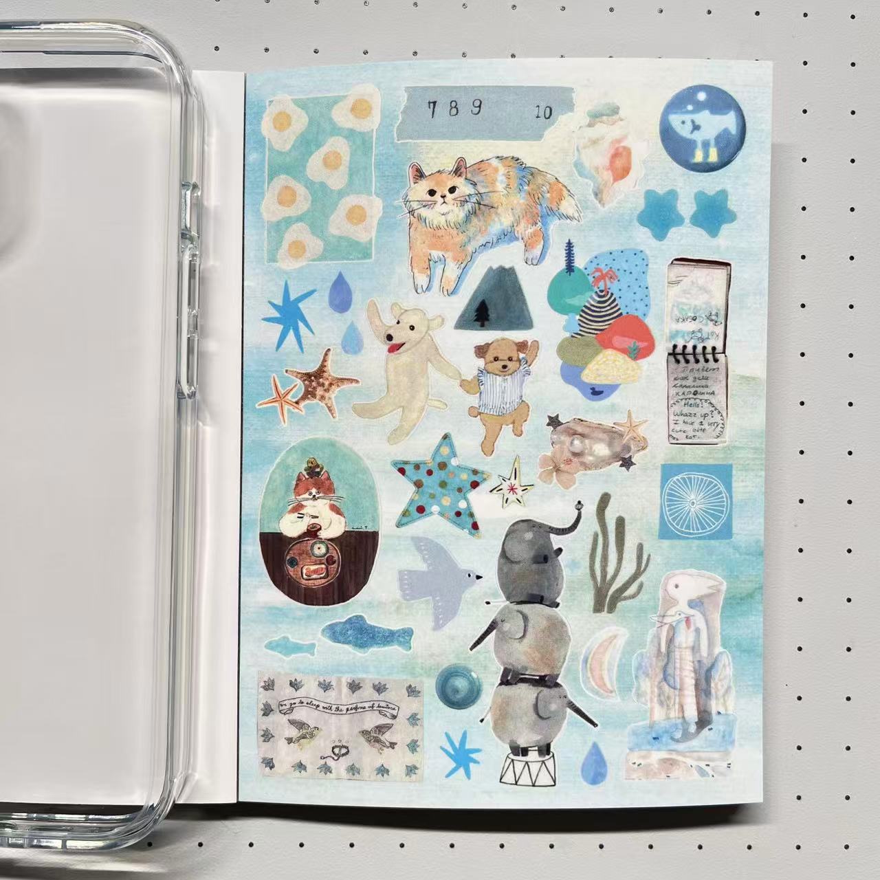 【Limited Edition 10】Seasonal Records Sticker Book Handmade Sticker Phone Case