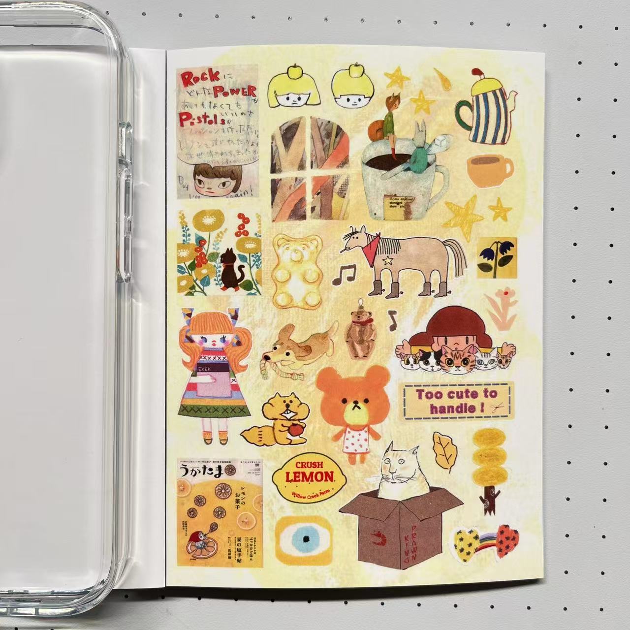 【Limited Edition 10】Seasonal Records Sticker Book Handmade Sticker Phone Case