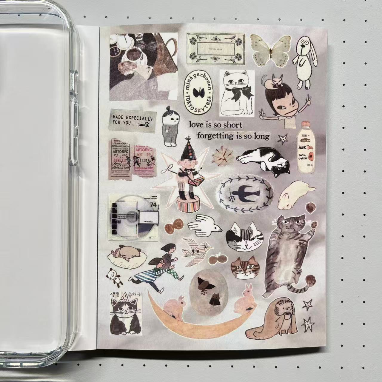 【Limited Edition 10】Seasonal Records Sticker Book Handmade Sticker Phone Case