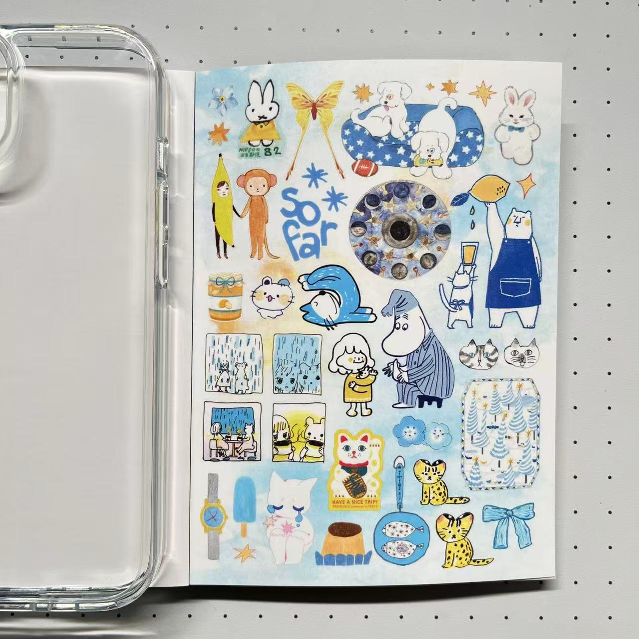 【Limited Edition 10】Seasonal Records Sticker Book Handmade Sticker Phone Case