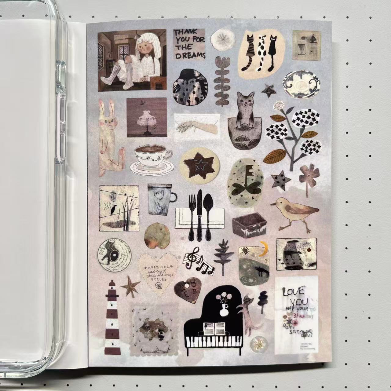 【Limited Edition 10】Seasonal Records Sticker Book Handmade Sticker Phone Case