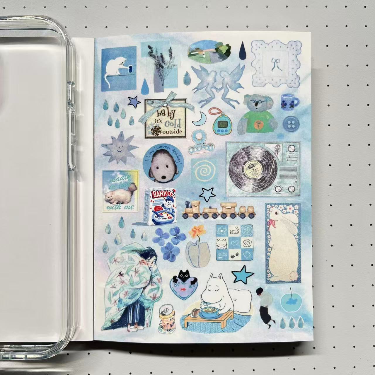 【Limited Edition 10】Seasonal Records Sticker Book Handmade Sticker Phone Case