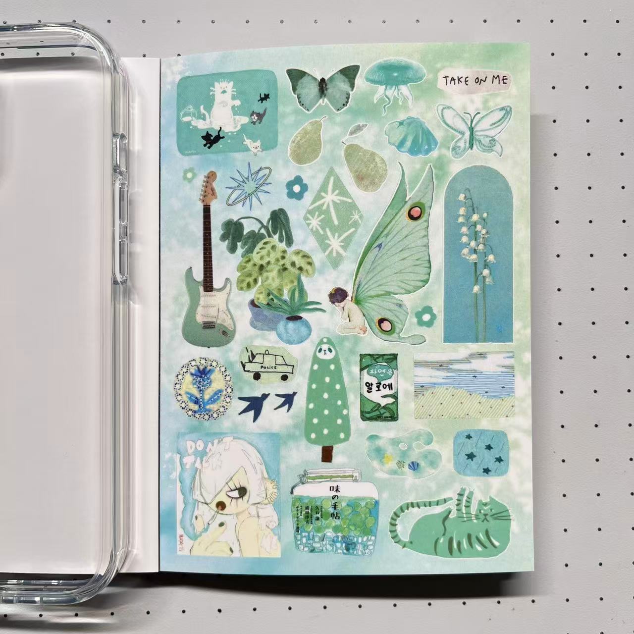 【Limited Edition 10】Seasonal Records Sticker Book Handmade Sticker Phone Case