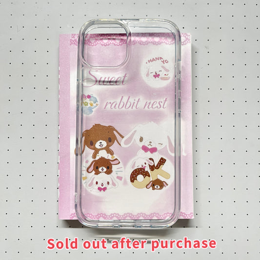 【Limited Edition 8】Sweet Rabbit Nest Sticker Book Handmade Sticker Phone Case