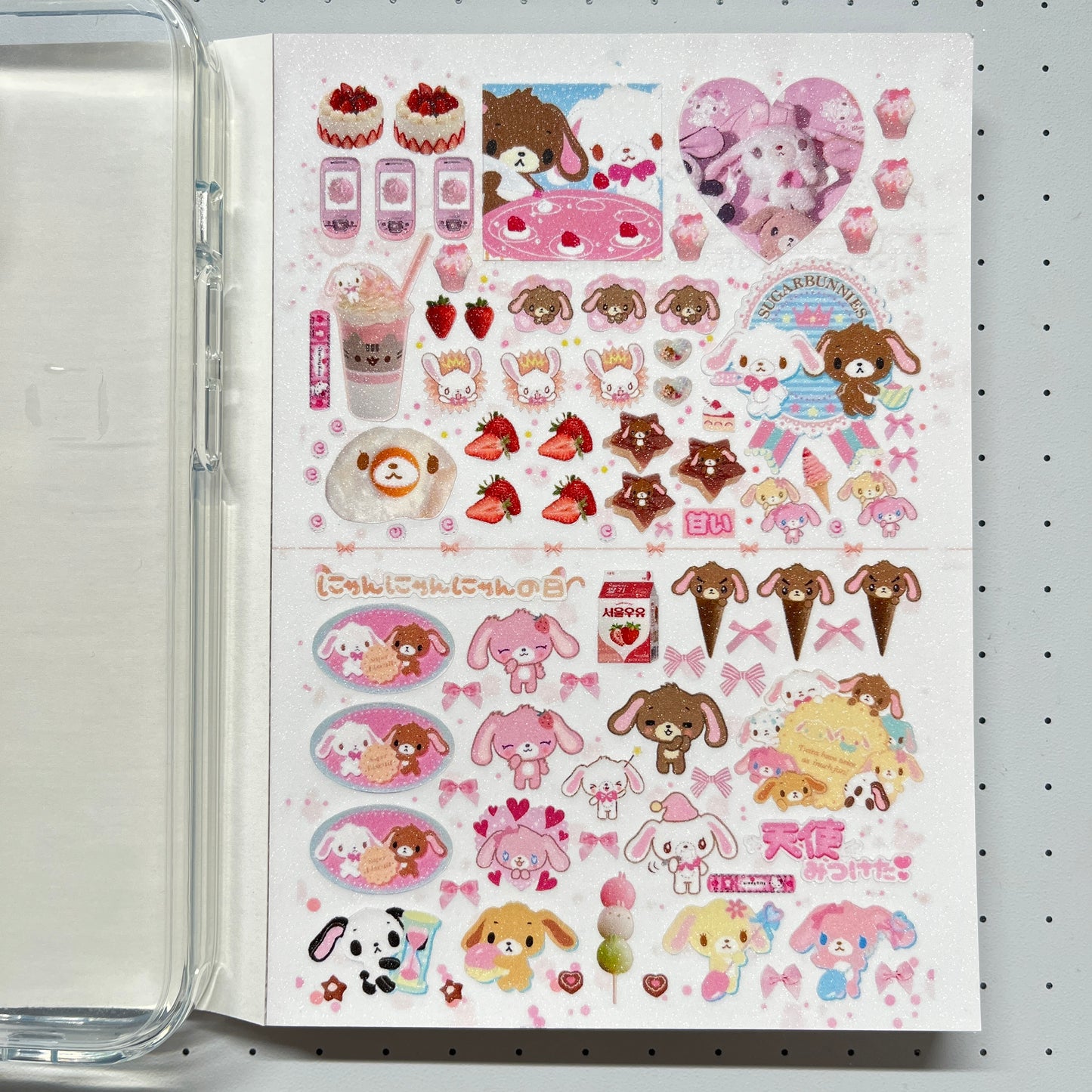 【Limited Edition 8】Sweet Rabbit Nest Sticker Book Handmade Sticker Phone Case