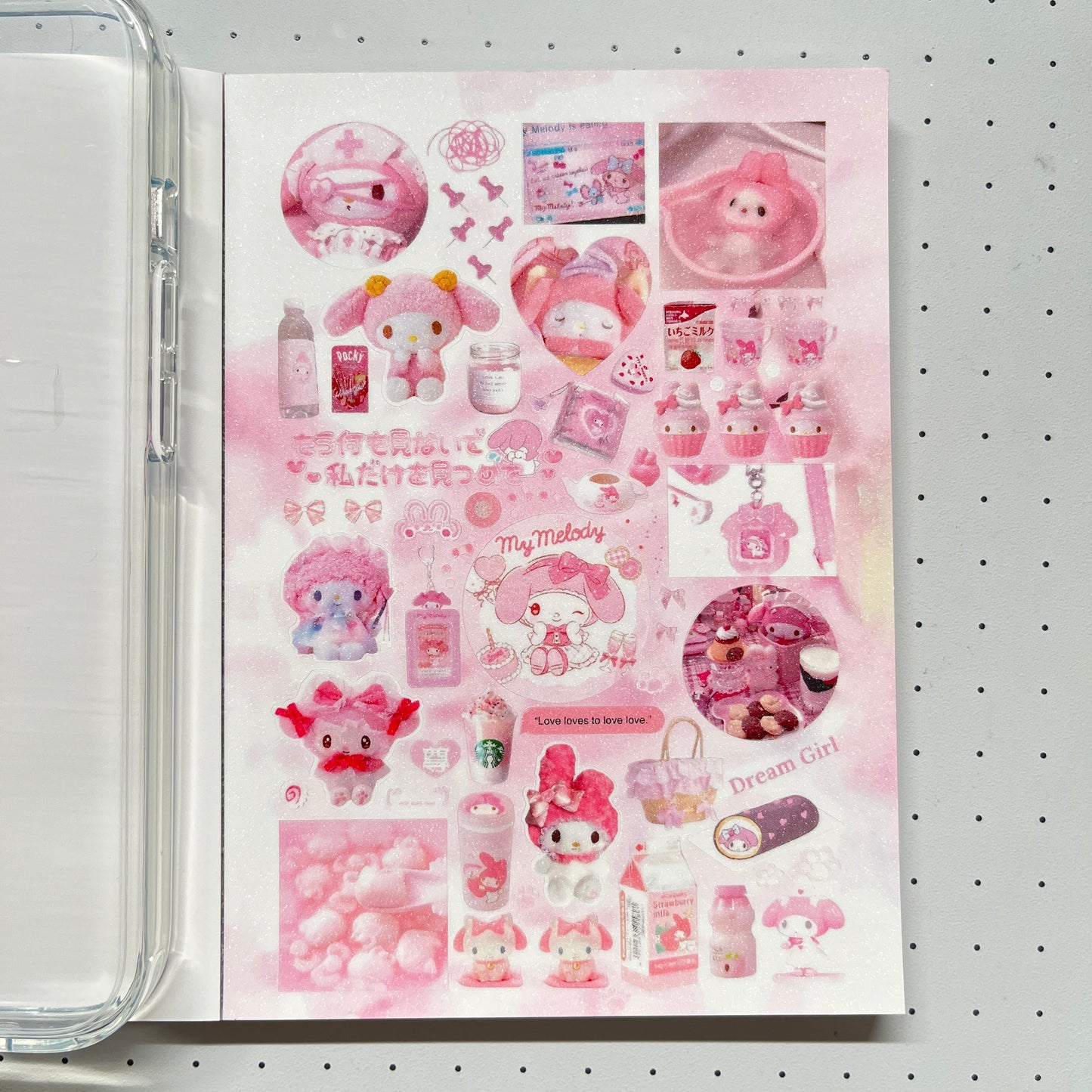 【Limited Edition 8】Sweet Rabbit Nest Sticker Book Handmade Sticker Phone Case