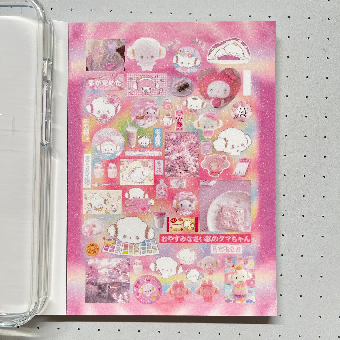 【Limited Edition 8】Sweet Rabbit Nest Sticker Book Handmade Sticker Phone Case