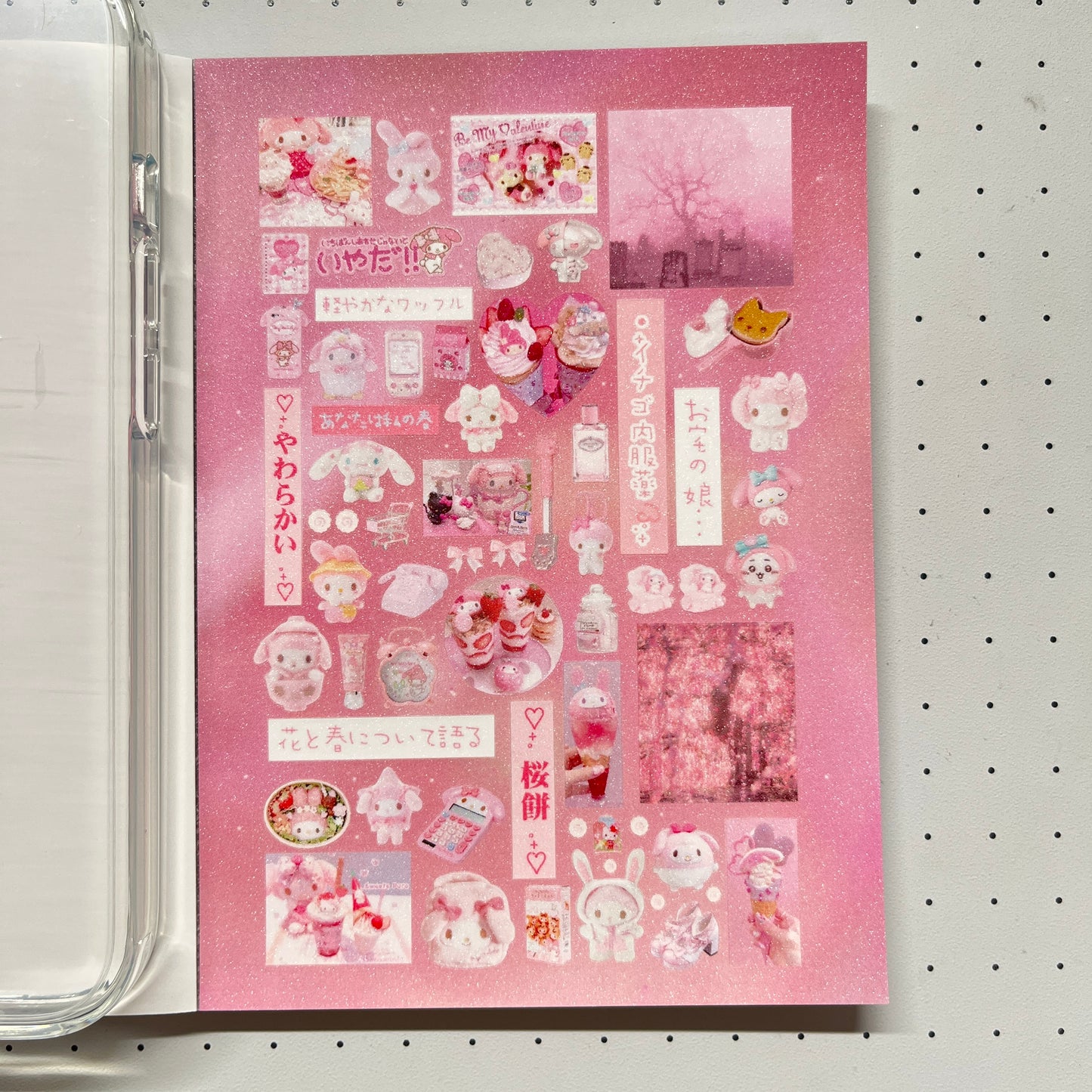 【Limited Edition 8】Sweet Rabbit Nest Sticker Book Handmade Sticker Phone Case