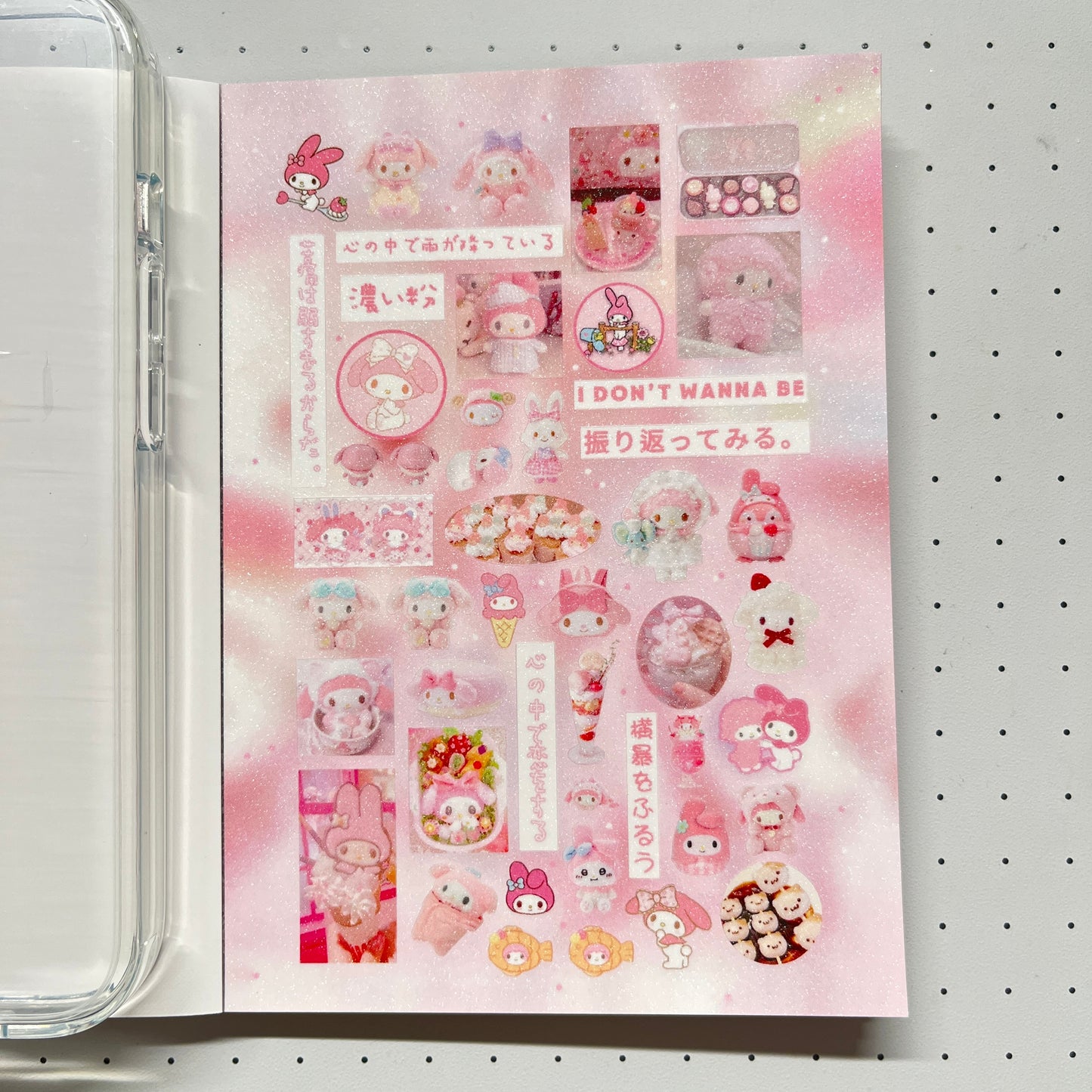 【Limited Edition 8】Sweet Rabbit Nest Sticker Book Handmade Sticker Phone Case