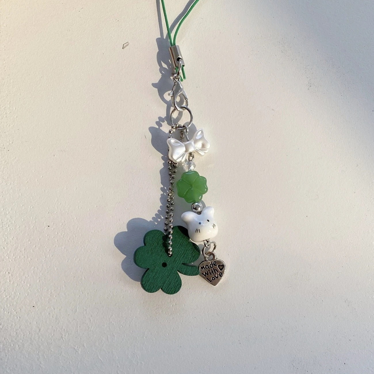 Little Bunny Clover Phone Chain Keychain