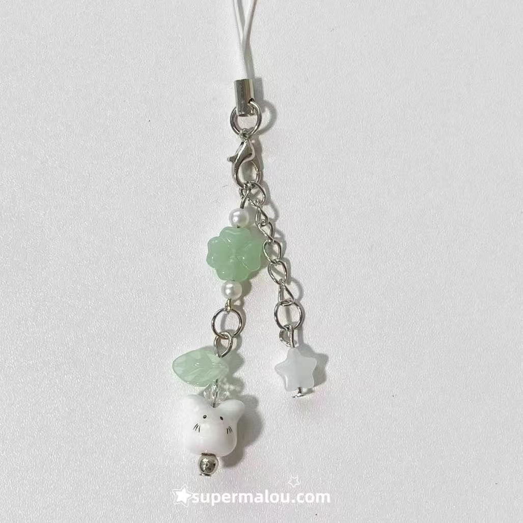 Little Rabbit Clover Phone Chain