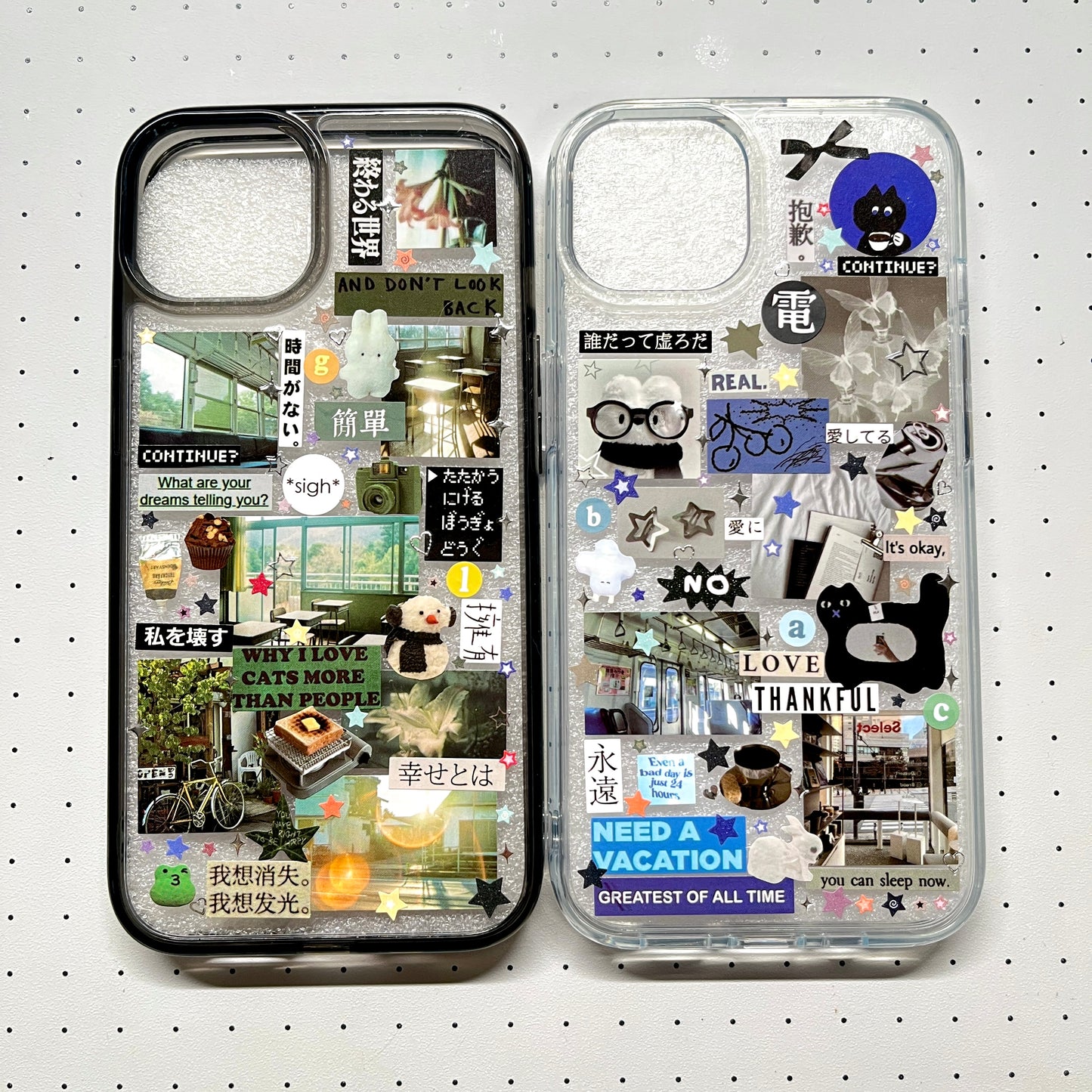 Living alone Handmade Sticker Phone Case Samsung Case