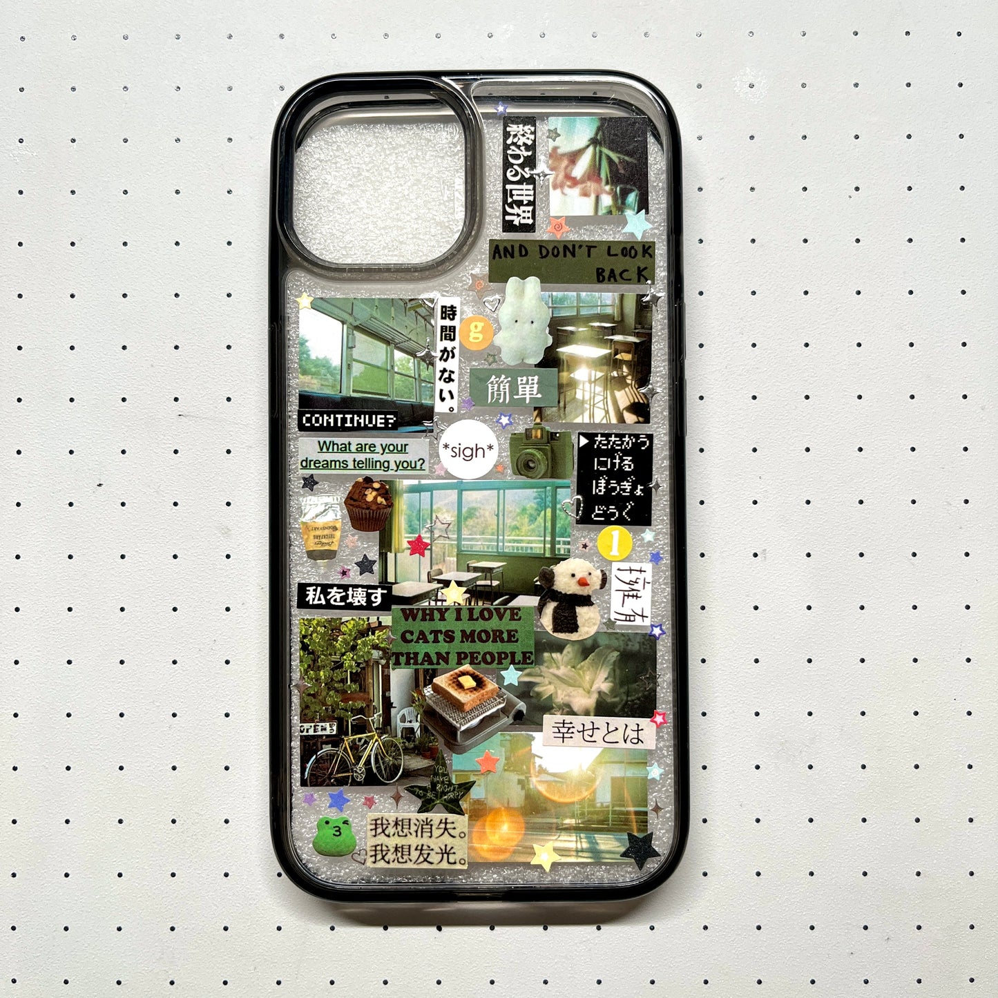 Living alone Handmade Sticker Phone Case Samsung Case