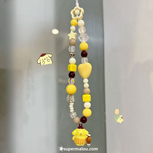 Long Pompompurin Bell Phone Chain