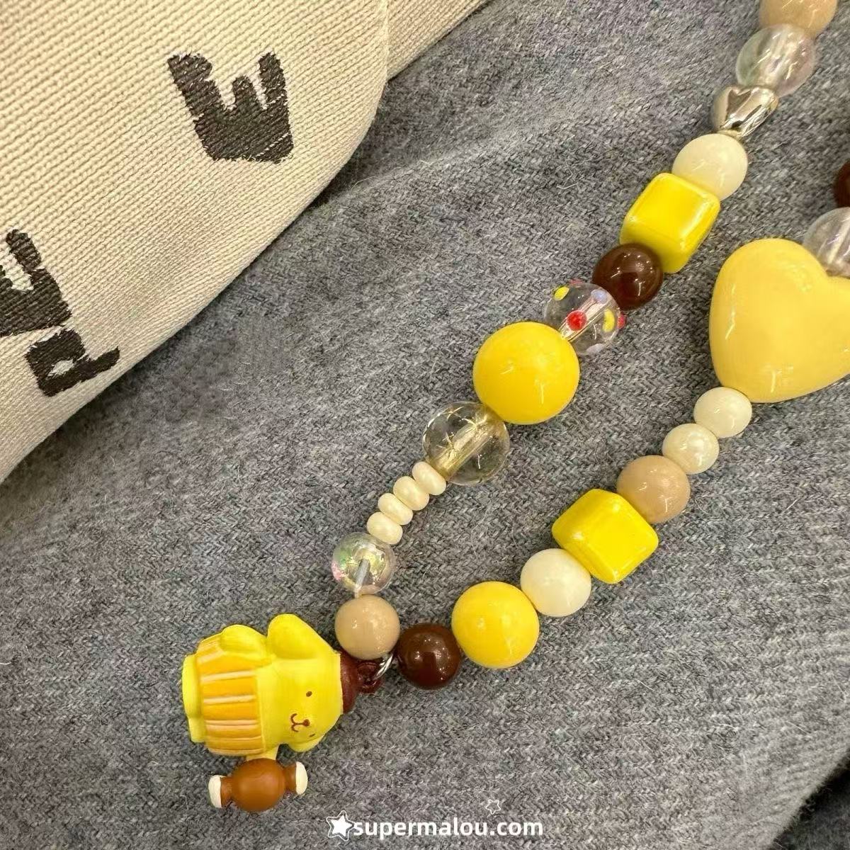 Long Pompompurin Bell Phone Chain