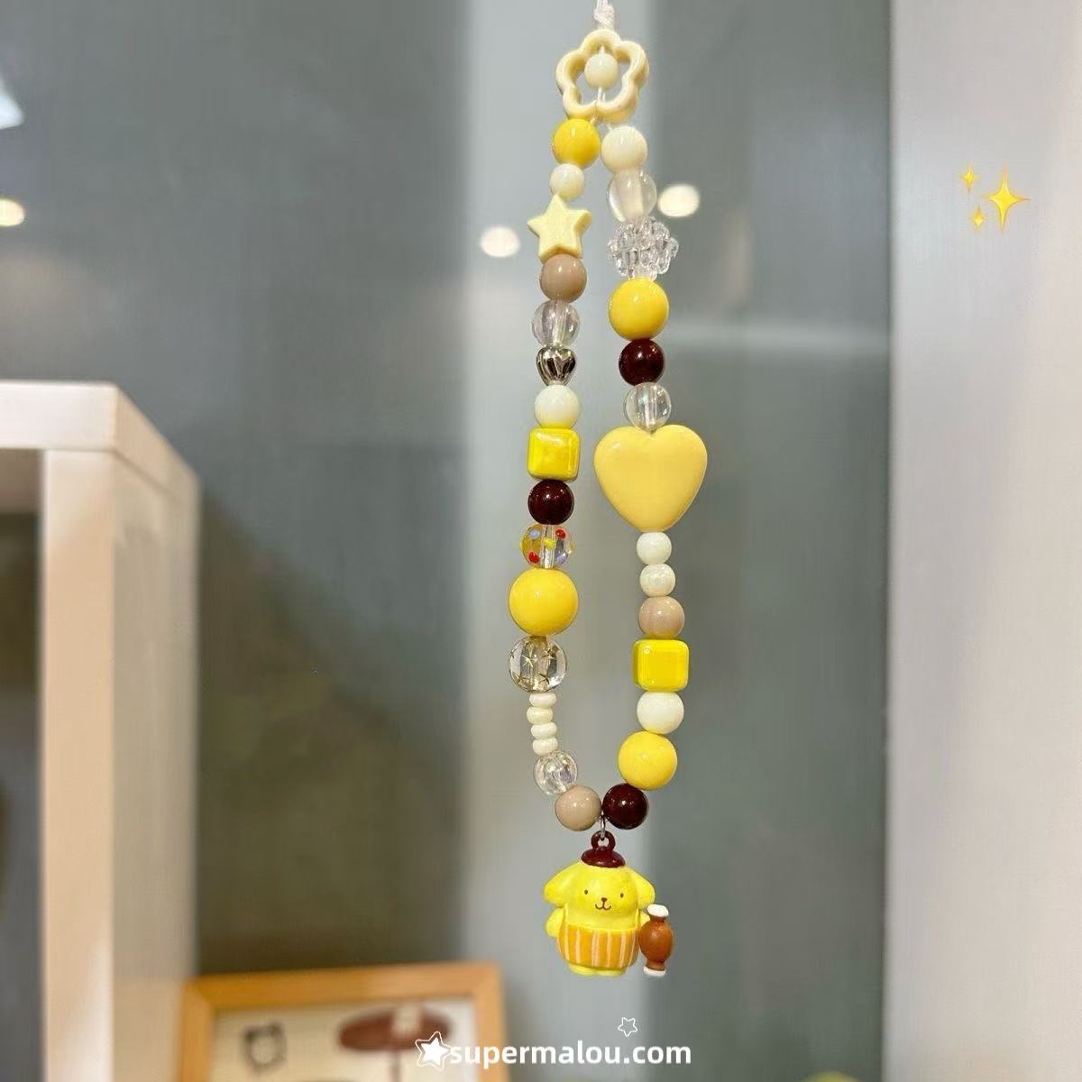 Long Pompompurin Bell Phone Chain