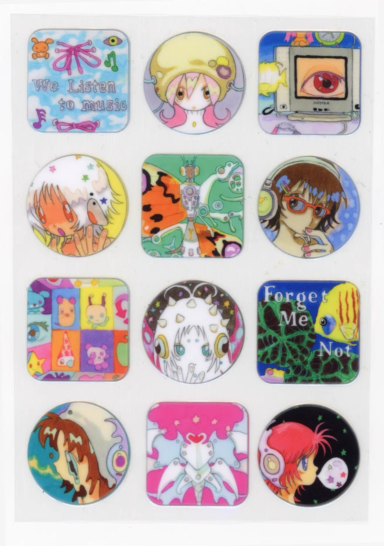 Lost Dream PVC 3D Sticker Sheet