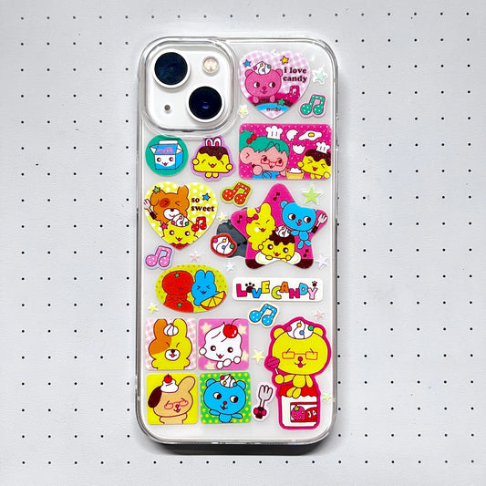 Love Candy Handmade Sticker Phone Case (Resin Ver.)