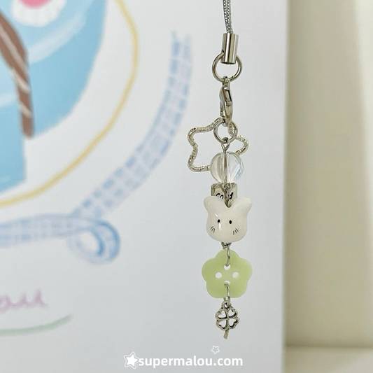 Lucky Clover Little Rabbit Phone Chain