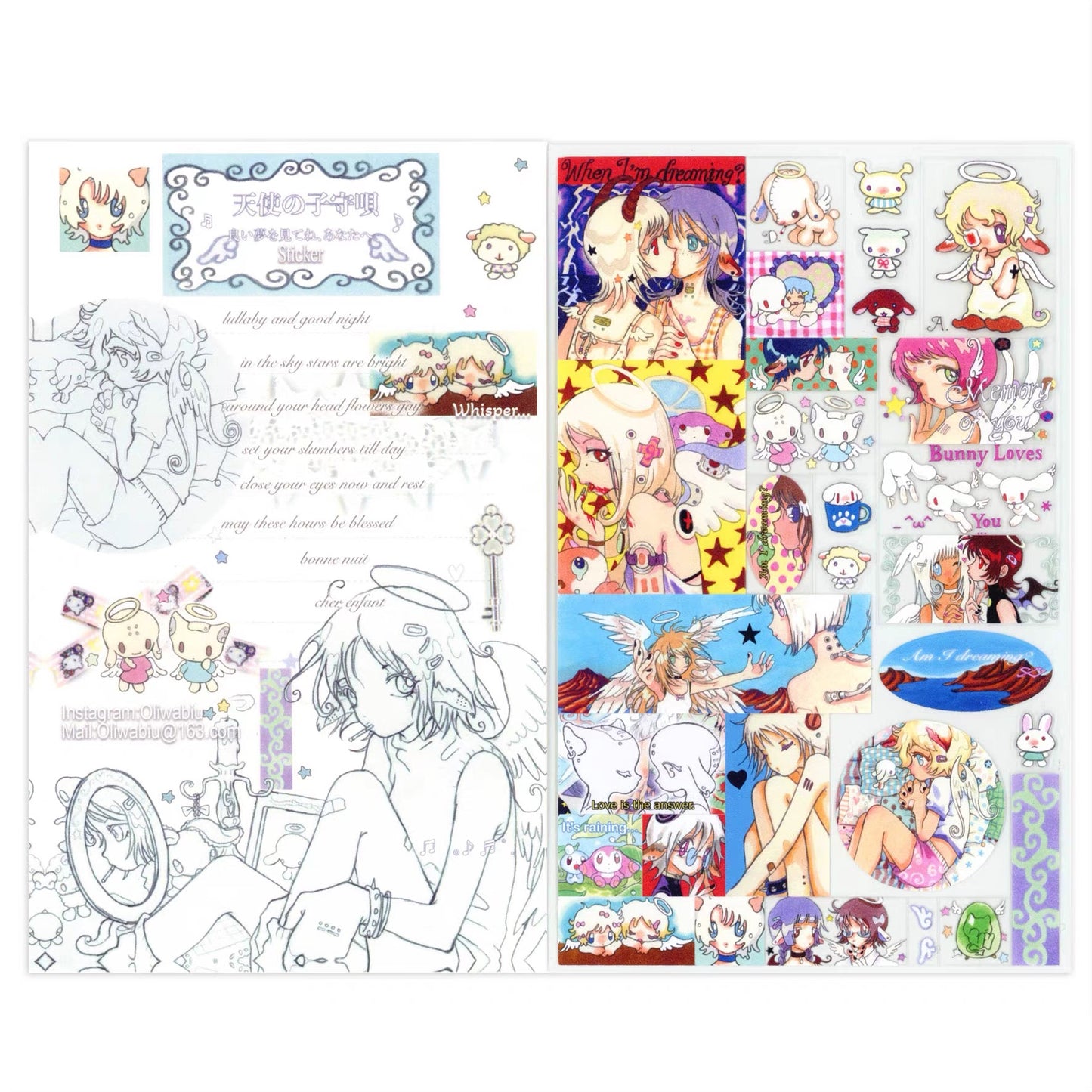 Lullaby of Angels Sticker Sheet