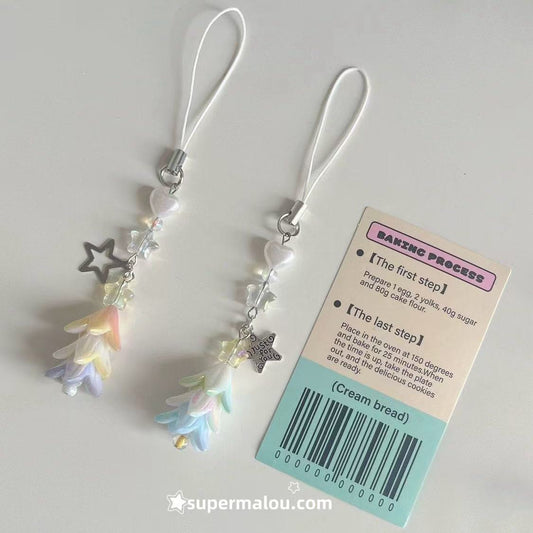 Macaron Color Christmas Tree Phone Chain