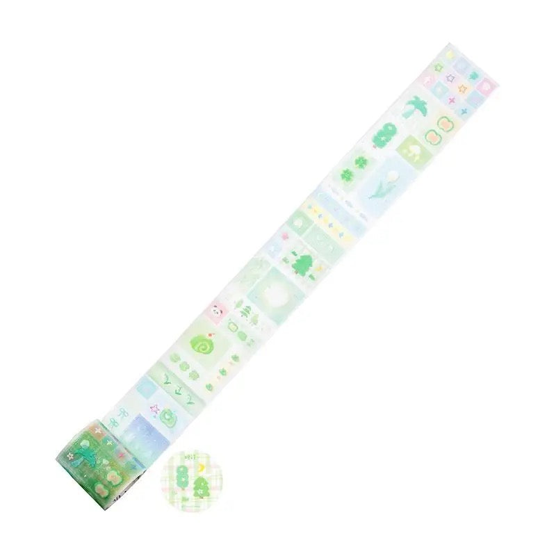 2M Macaron Color Sparkling Sand Sticker Roll