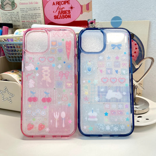 Macaron Cute Soft Style Handmade Sticker Phone Case Samsung Case