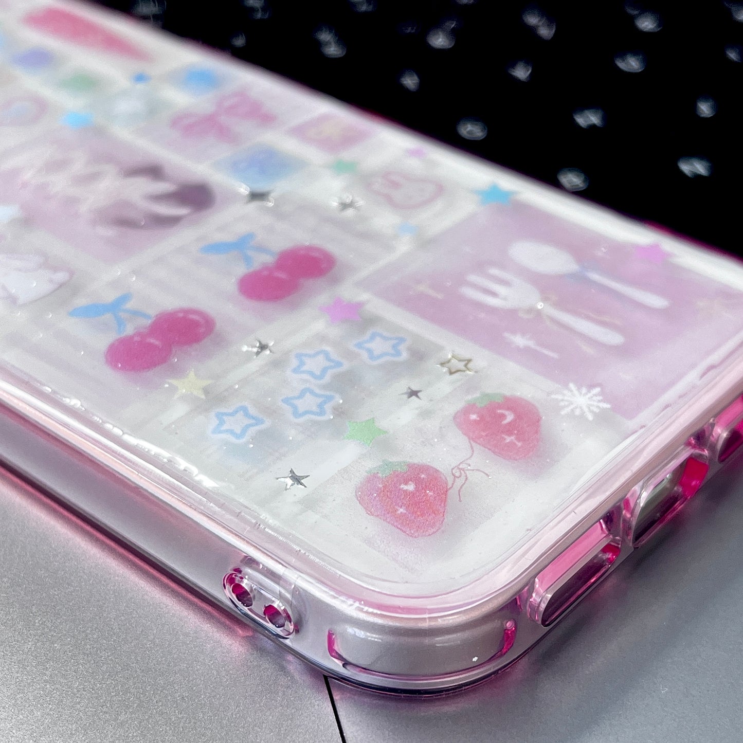 Macaron Cute Soft Style Handmade Sticker Phone Case Samsung Case