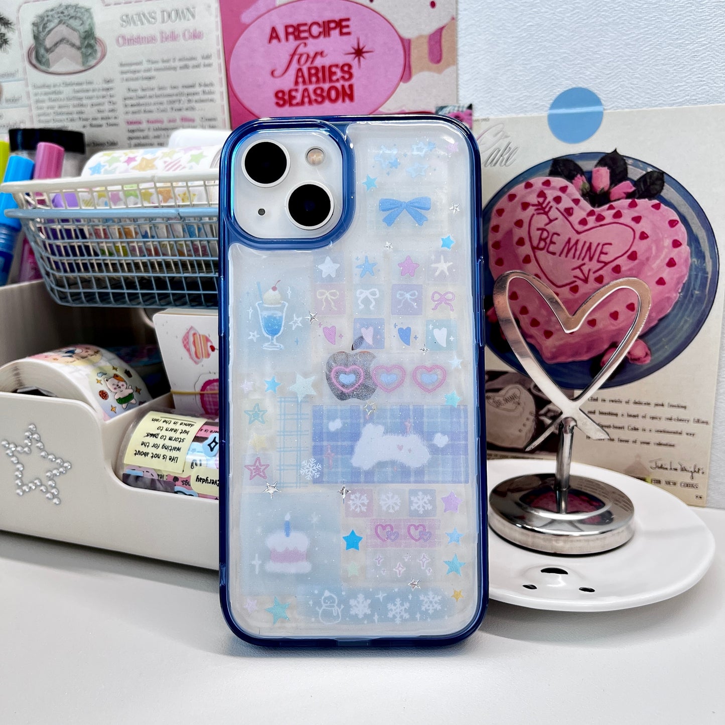 Macaron Cute Soft Style Handmade Sticker Phone Case Samsung Case
