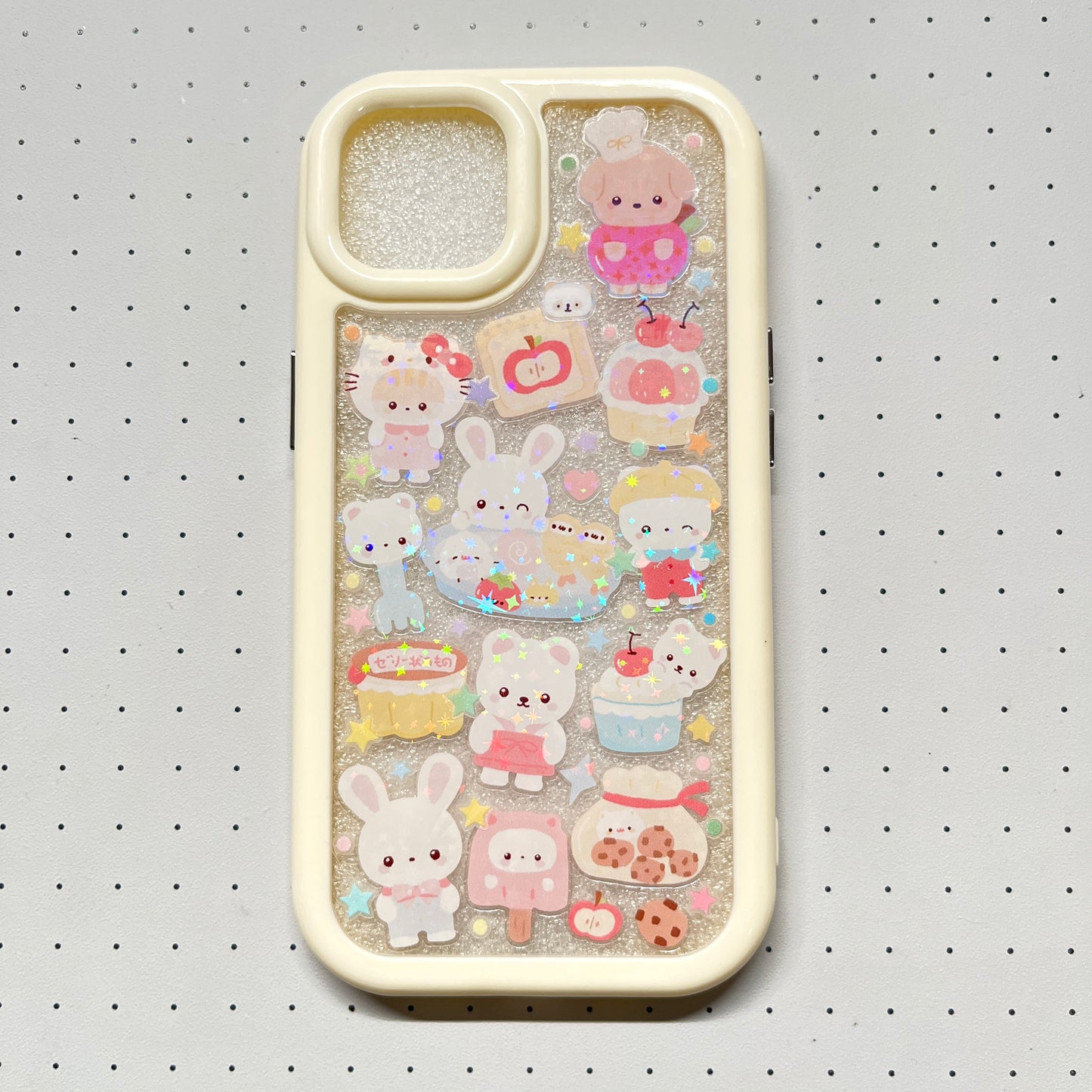 Macaron Sylvanian Families Sugarbunnies Handmade Sticker Phone Case (Resin Ver.)