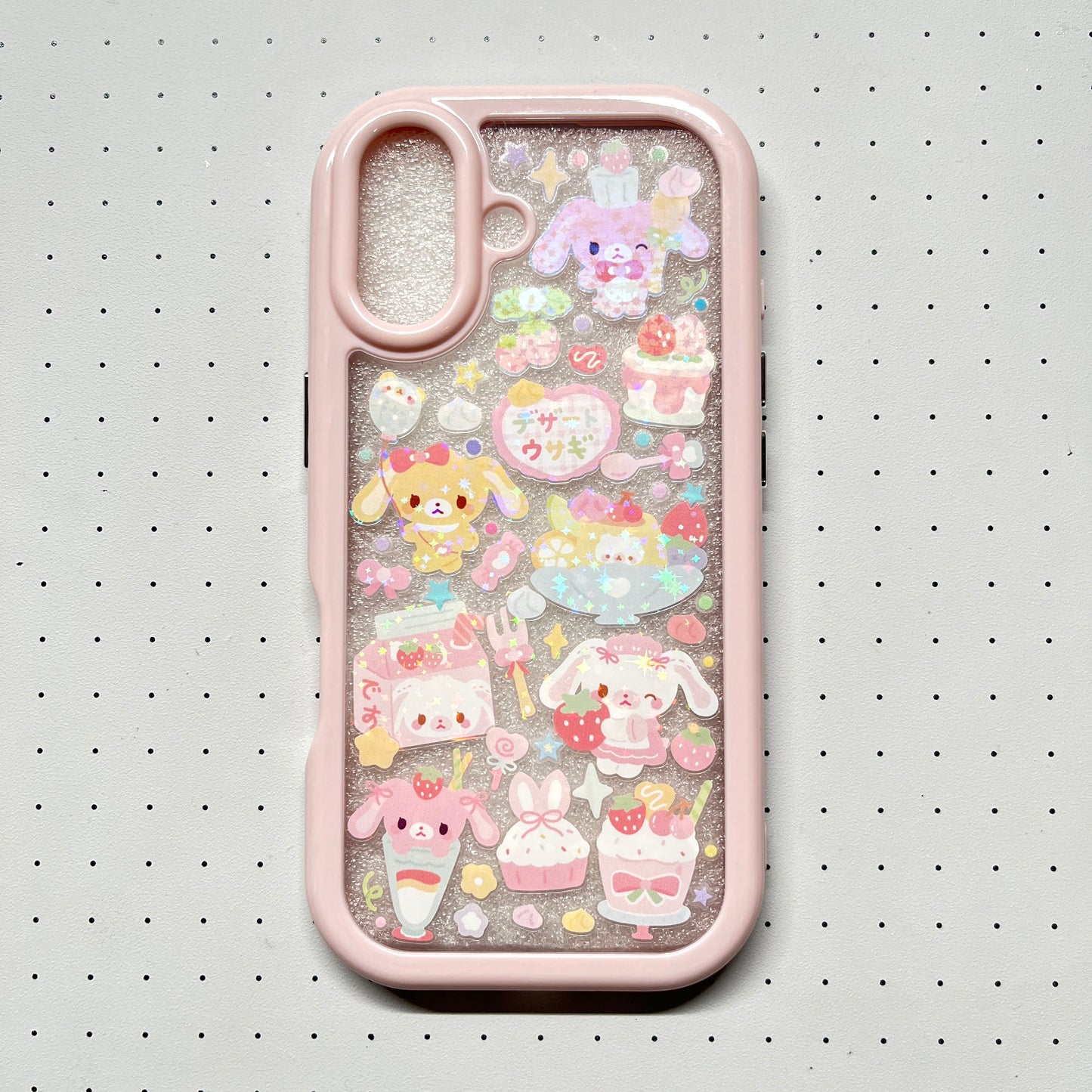 Macaron Sylvanian Families Sugarbunnies Handmade Sticker Phone Case (Resin Ver.)