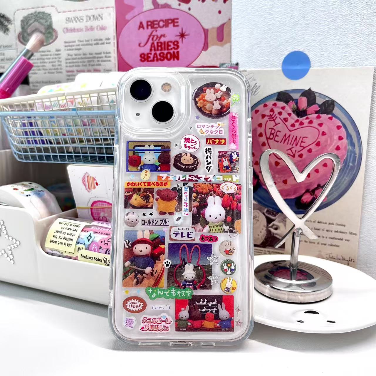 Miffy Rilakkuma Handmade Sticker Phone Case Samsung Case