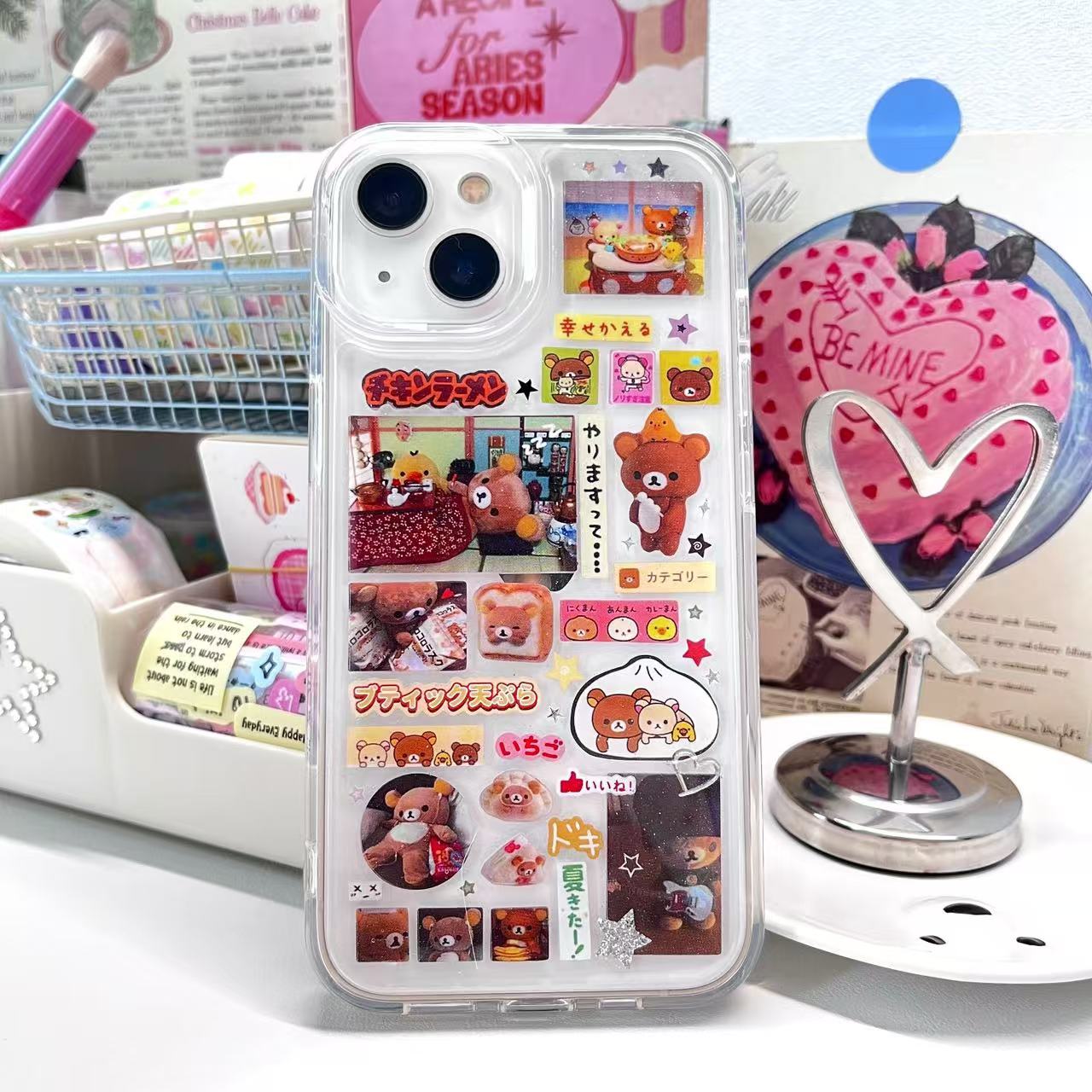 Miffy Rilakkuma Handmade Sticker Phone Case Samsung Case