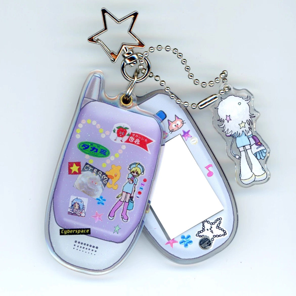 Mini Mobile Phone Keychain