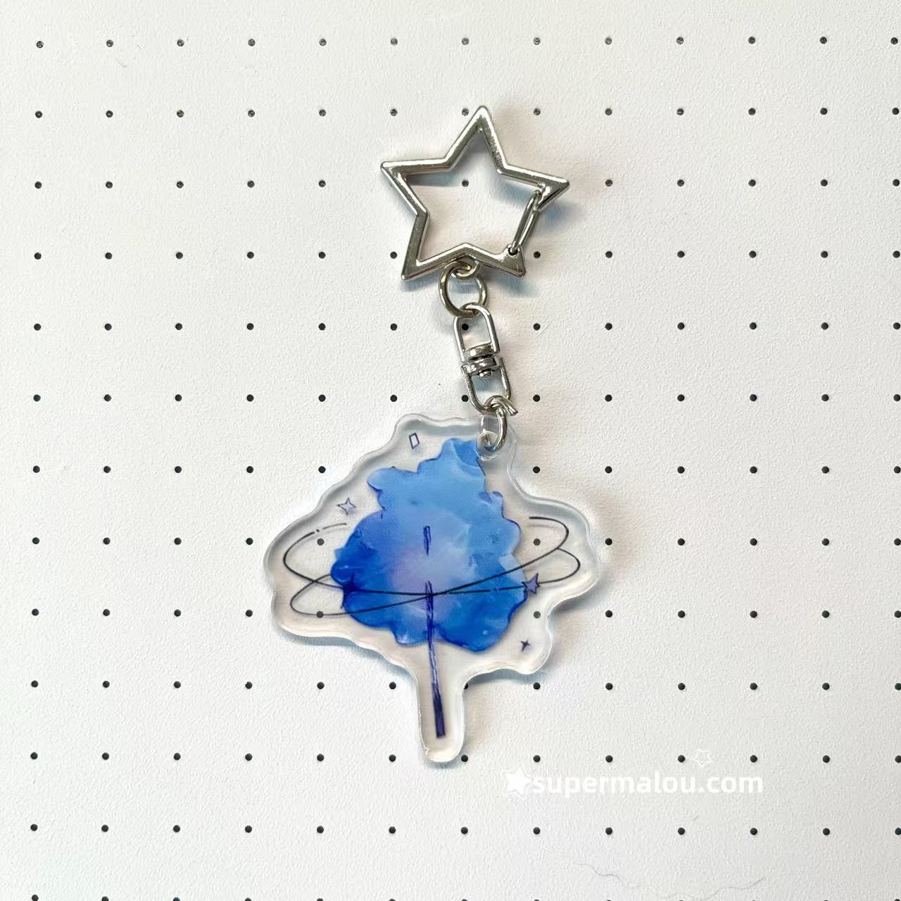 Minority artistic romantic acrylic pendant keychain
