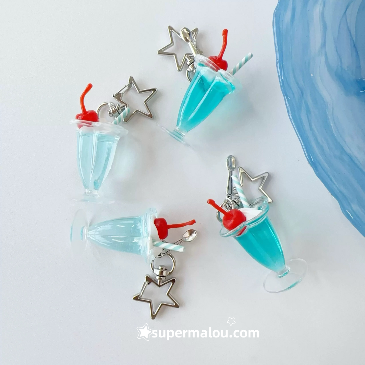 Mint Soda Water Keychain Phone Chain Pendant