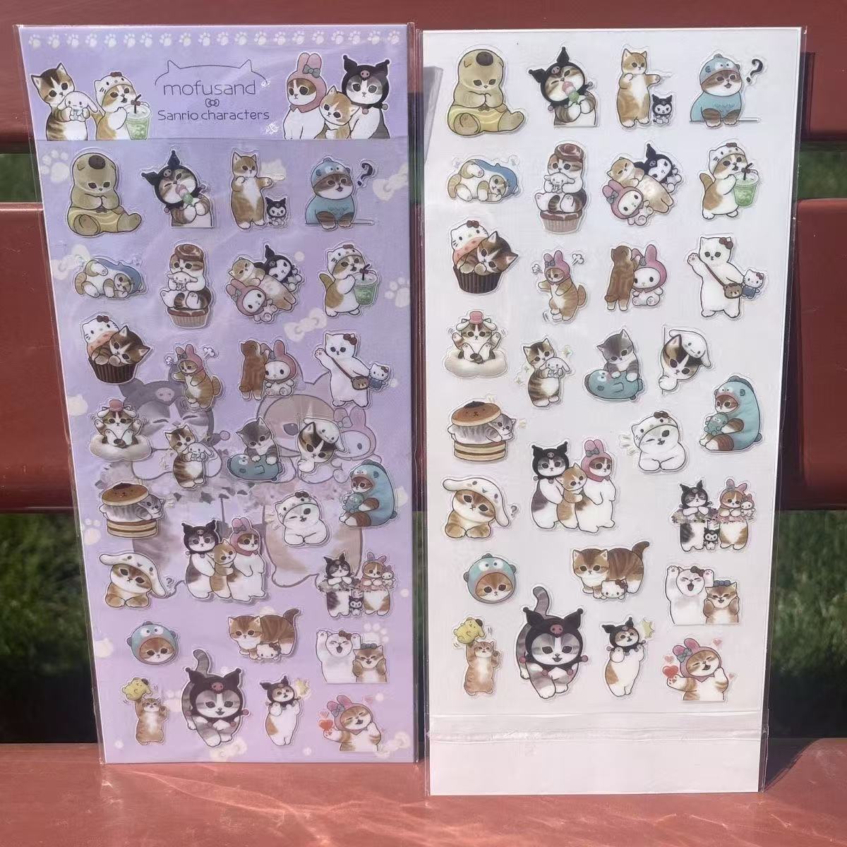 Mofusan Shark Cat Stickers Set of 10