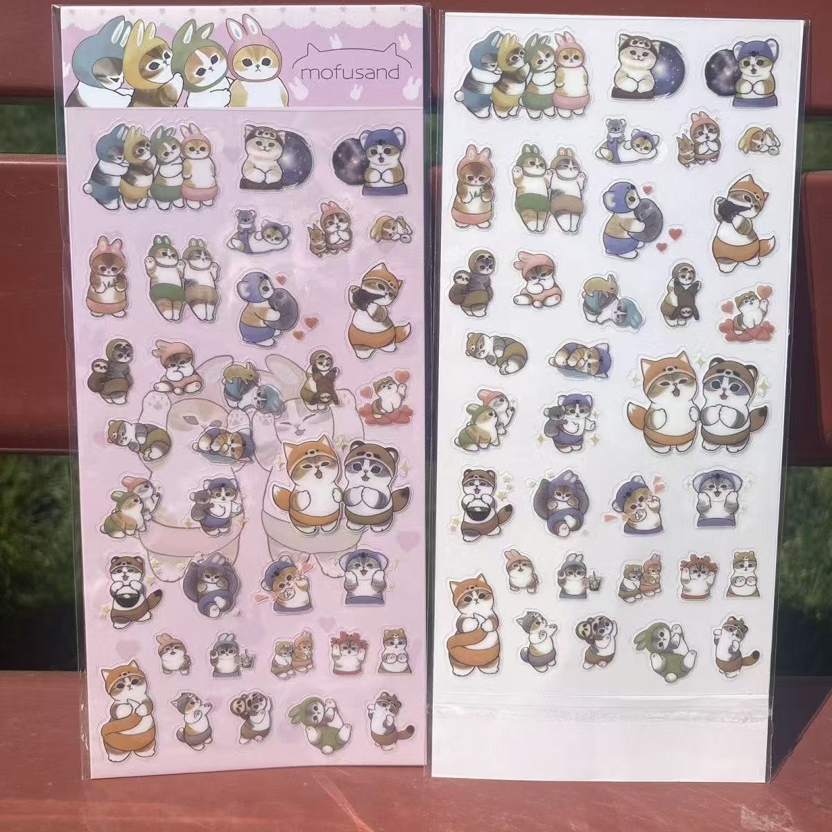 Mofusan Shark Cat Stickers Set of 10