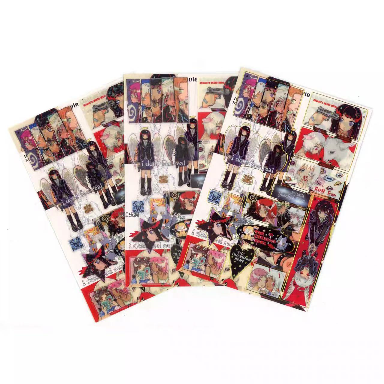 Movie Characters Cool Girl Sticker Sheet