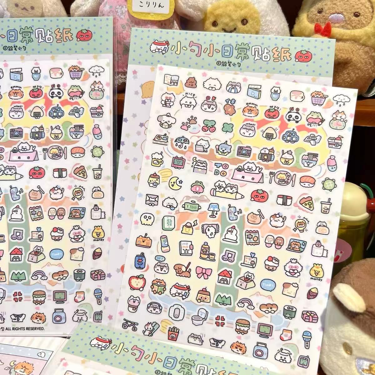 Pencil Mini Cute Waterproof Sticker Sheet